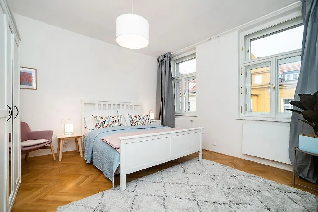 Apartment Amazing 2-Bedroom With Terrace And Air-Condition Prague